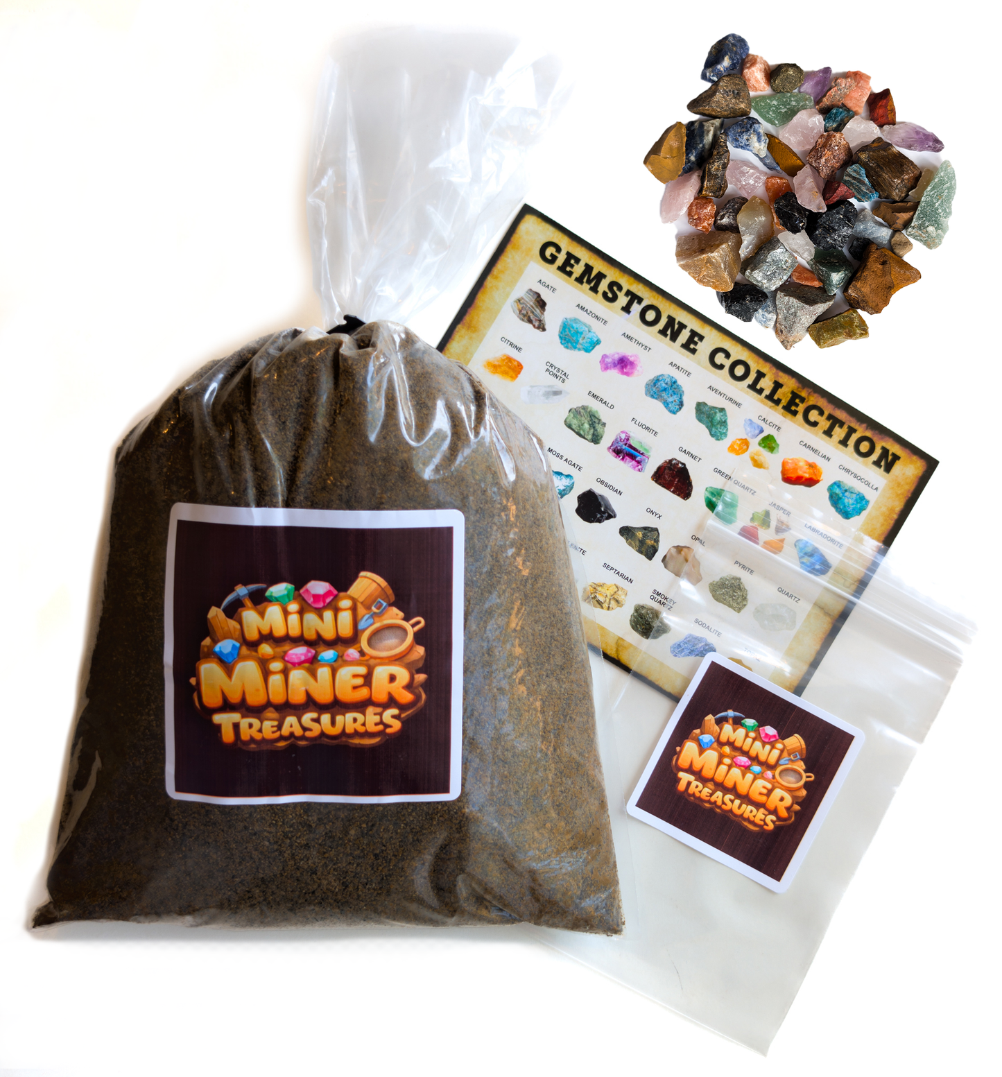 5 POUND Gemstone Paydirt | Gemstone Mining | Rough Stone | Made in USA